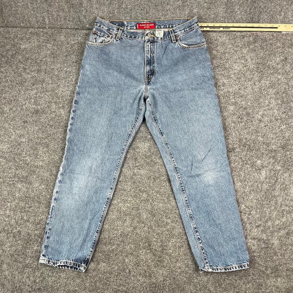 Levi Strauss 550 Jeans Womens Size 14 Blue Relaxed Tapered Classic Denim